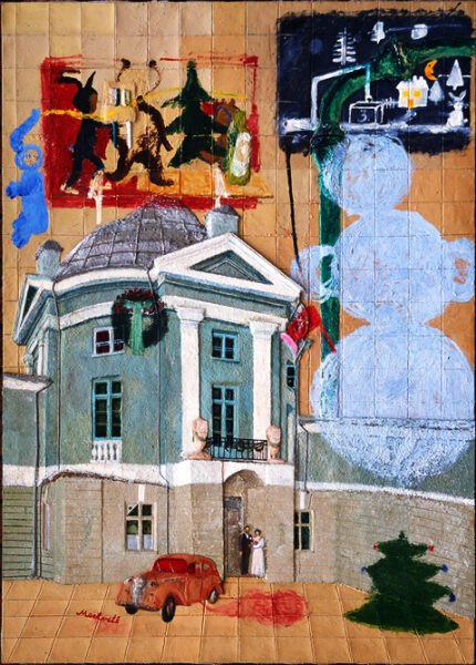 SNOWMAN ABOVE THE ANATOMICAL THEATRE
